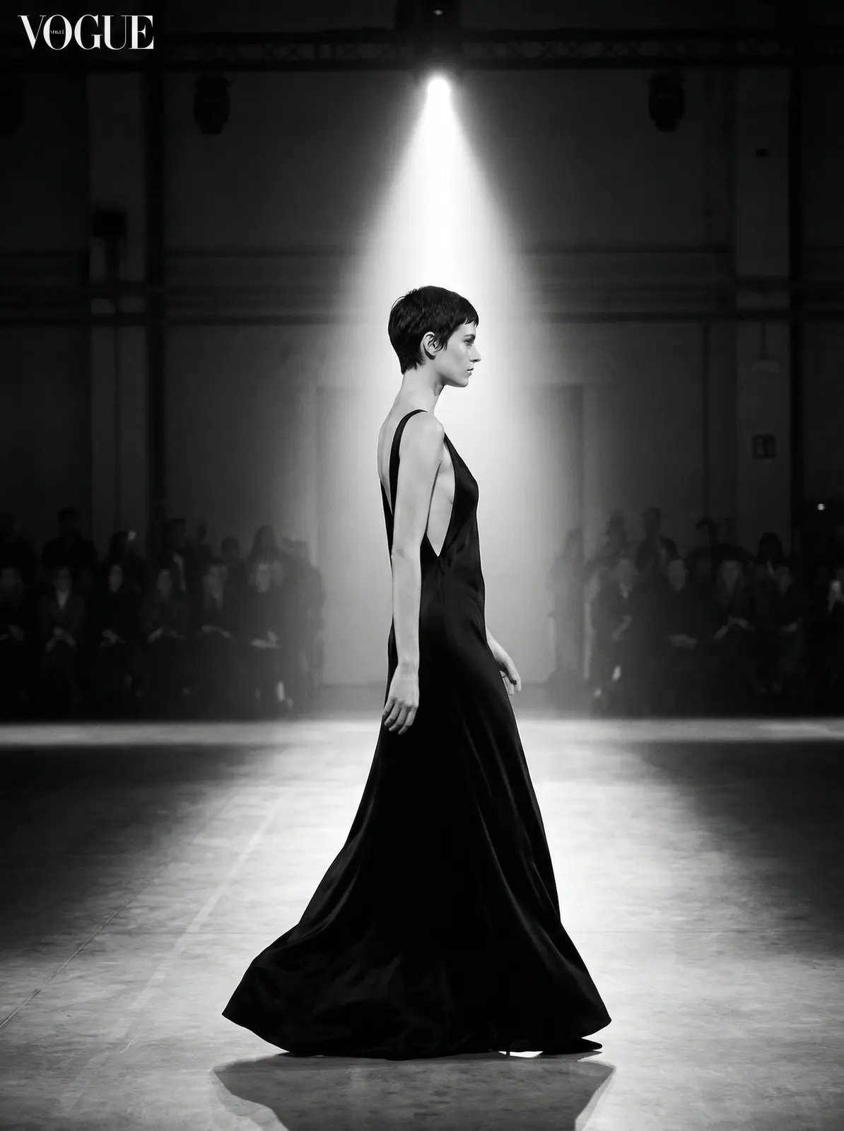 亿博体育网站 极简黑色晚装秀场瞬间